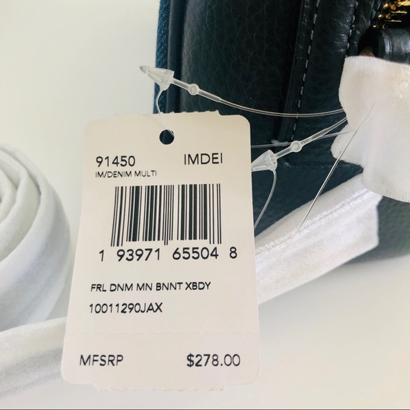 SOLD Coach Bennett Crossbody Floral Denim Purse - Picture 7 of 9